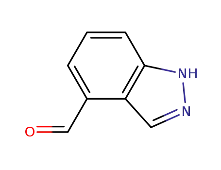 Molecular Structure of 669050-70-8 (1H-Indazole-4-carbaldehyde)