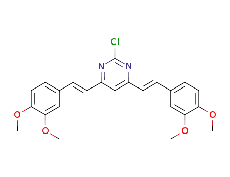 (E,E)-4,6-bis(3,4-dimethoxystyryl)-2-chloropyrimidine