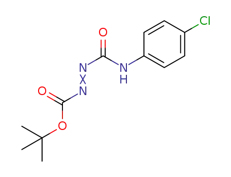 Molecular Structure of 1425040-20-5 (tert-butyl 2-(4-chlorophenylcarbamoyl)diazenecarboxylate)