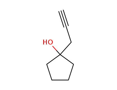 Molecular Structure of 19135-07-0 (1-(prop-2-ynyl)cyclopentanol)