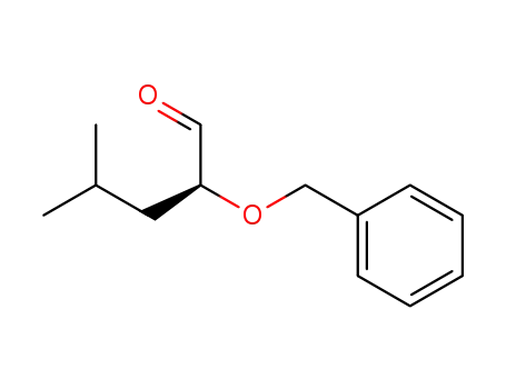 Molecular Structure of 144491-18-9 (Pentanal, 4-methyl-2-(phenylmethoxy)-, (S)-)