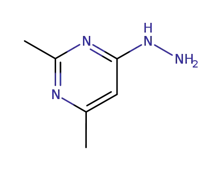 Molecular Structure of 14331-56-7 (4-HYDRAZINO-2,6-DIMETHYLPYRIMIDINE)