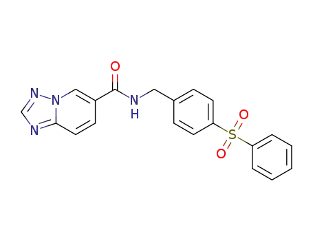[1,2,4]triazolo[1.5-a]pyridine-6-carboxylic acid 4-benzenesulfonylbenzylamide