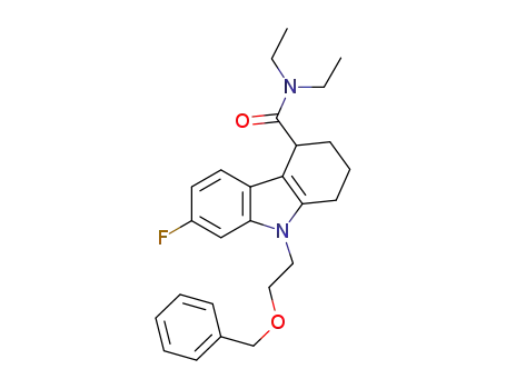 9-(2-benzyloxy-ethyl)-7-fluoro-2,3,4,9-tetrahydro-1H-carbazole-4-carboxylic acid diethylamide
