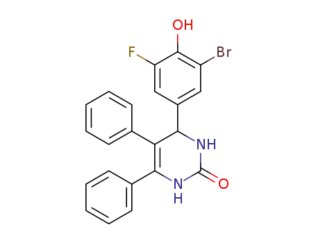 4-(3-bromo-5-fluoro-4-hydroxyphenyl)-5,6-diphenyl-3,4-dihydropyrimidin-2(1H)-one