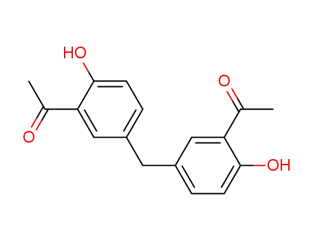 Molecular Structure of 28467-22-3 (BIS-(3-ACETYL-4-HYDROXYPHENYL)-METHANE)