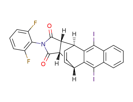 (3aR)-2-(2,6-difluorophenyl)-5,10-diiodo-3a,4,11,11a-tetrahydro-1H-4,11-ethenonaphtho[2,3-f]isoindole-1,3(2H)-dione