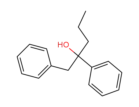 Molecular Structure of 6301-63-9 (1,2-diphenylpentan-2-ol)
