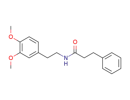 Molecular Structure of 2878-60-6 (N-[2-(3,4-dimethoxyphenyl)ethyl]-3-phenylpropanamide)
