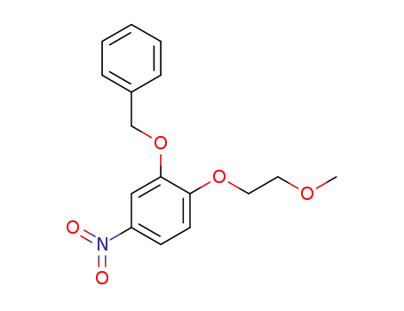 Molecular Structure of 1616380-60-9 (2-(benzyloxy)-1-(2-methoxyethoxy)-4-nitrobenzene)