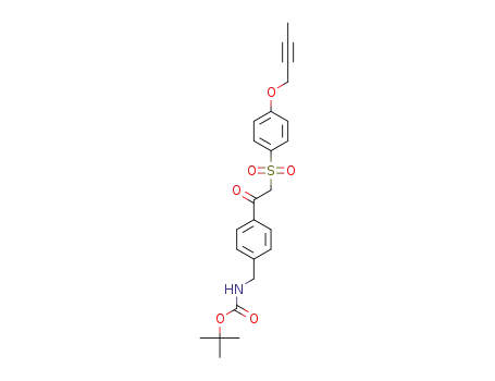 tert-butyl {4-[2-(4-but-2-ynyloxybenzenesulfonyl)acetyl]benzyl}carbamate