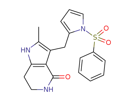 2-methyl-3-{[1-(phenylsulfonyl)-1H-pyrrol-2-yl]methyl}-1,5,6,7-tetrahydro-4H-pyrrolo[3,2-c]pyridin-4-one