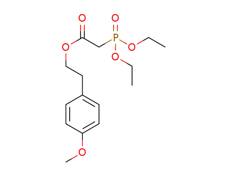 Molecular Structure of 1607455-43-5 (4-methoxyphenethyl 2-(diethoxyphosphoryl)acetate)
