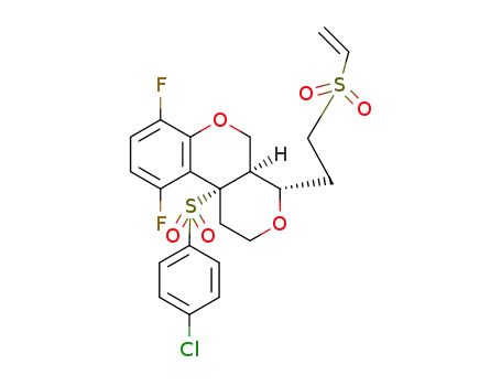 C<sub>22</sub>H<sub>21</sub>ClF<sub>2</sub>O<sub>6</sub>S<sub>2</sub>