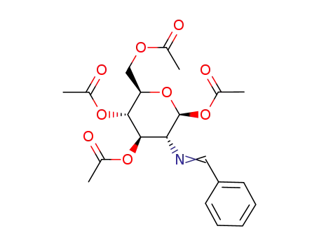 2-(benzylidene)amino-2-deoxy-1,3,4,6-tetra-O-acetyl-β-D-glucopyranose