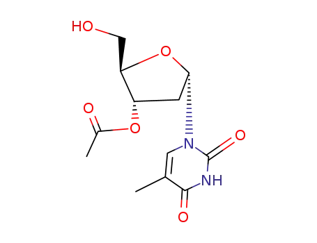3'-O-acetyl-2'-deoxy-α-D-thymidine