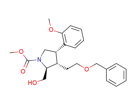 methyl (2S,3S,4S)-3-[2-(benzyloxy)ethyl]-2-(hydroxymethyl)-4-(2-methoxyphenyl)pyrrolidine-1-carboxylate