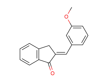 Molecular Structure of 110117-34-5 (1H-Inden-1-one, 2,3-dihydro-2-[(3-methoxyphenyl)methylene]-)