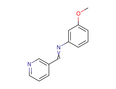 Molecular Structure of 41855-70-3 (3-Methoxy-N-(3-pyridinylmethylene)benzenamine)