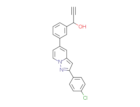 1-{3-[2-(4-Chlorophenyl)pyrazolo[1,5-a]pyridin-5-yl]phenyl}prop-2-yn-1-ol