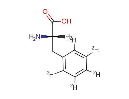 Molecular Structure of 56253-90-8 (L-Phenyl-D5-alanine)