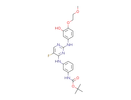 tert-butyl (3-((5-fluoro-2-((3-hydroxy-4-(2-methoxyethoxyl)phenyl)amino)pyrimidin-4-yl)amino)phenyl)carbamate