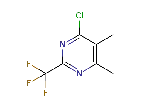 Molecular Structure of 175277-32-4 (4-CHLORO-5,6-DIMETHYL-2-(TRIFLUOROMETHYL)PYRIMIDINE)