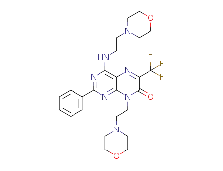 C<sub>25</sub>H<sub>30</sub>F<sub>3</sub>N<sub>7</sub>O<sub>3</sub>