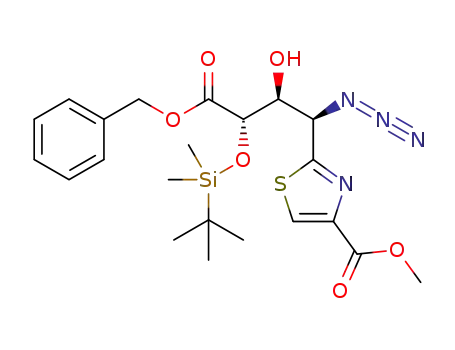 methyl 2-[(1R,2S,3S)-3-(benzyloxycarbonyl)-1-azido-2-hydroxy-3-(tert-butyl-dimethylsilyloxy)-propyl]-thiazole-4-carboxylate