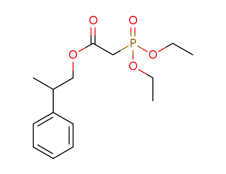 Molecular Structure of 1607455-49-1 (2-phenylpropyl 2-(diethoxyphosphoryl)acetate)