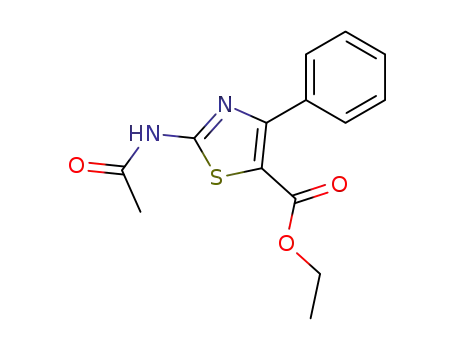 5-Thiazolecarboxylic acid, 2-(acetylamino)-4-phenyl-, ethyl ester