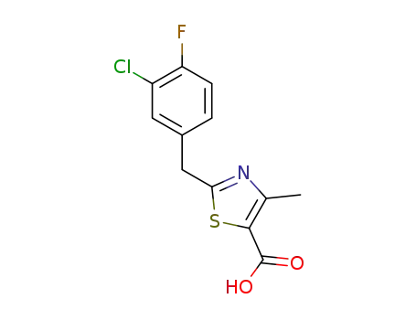 2-(3-chloro-4-fluorobenzyl)-4-methyl-1,3-thiazole-5-carboxylic acid