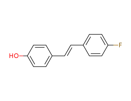 Molecular Structure of 38693-94-6 (Phenol, 4-[(1E)-2-(4-fluorophenyl)ethenyl]-)