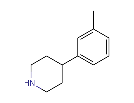 Molecular Structure of 111153-83-4 (4-(3-METHYLPHENYL)PIPERIDINE)