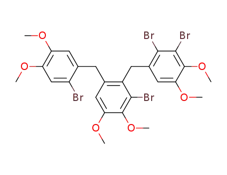 2,3-dibromo-1-[2'-bromo-6'-(2-bromo-4,5-dimethoxybenzyl)-3',4'-dimethoxybenzyl]-4,5-dimethoxybenzene
