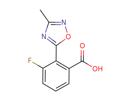 3-fluoro-2-(3-methyl-1,2,4-oxadiazol-5-yl)benzoic acid