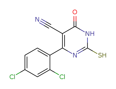 6-(2,4-dichlorophenyl)-4-oxo-2-thioxo-1,2,3,4-tetrahydropyrimidine-5-carbonitrile
