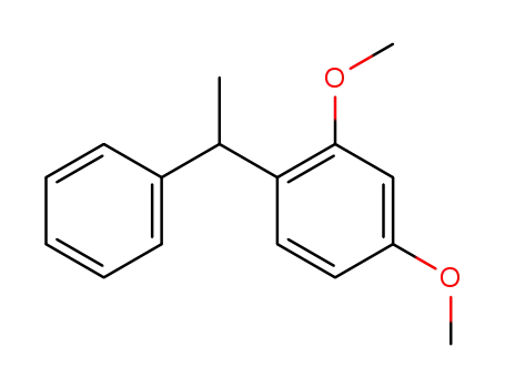 Molecular Structure of 54459-34-6 (Benzene, 2,4-dimethoxy-1-(1-phenylethyl)-)