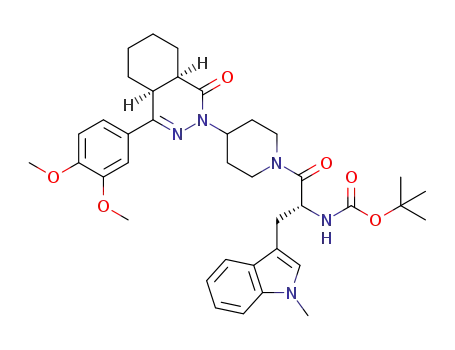 tert-butyl [(2R)-1-{4-[(4aS,8aR)-4-(3,4-dimethoxyphenyl)-1-oxo-4a,5,6,7,8,8a-hexa-hydrophthalazin-2(1H)-yl]piperidin-1-yl}-3-(1-methyl-1H-indol-3-yl)-1-oxopropan-2-yl]carbamate