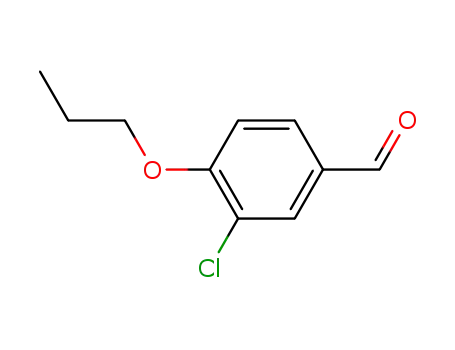 Molecular Structure of 99070-71-0 (3-chloro-4-propoxybenzaldehyde(SALTDATA: FREE))