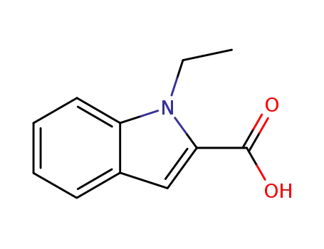 Molecular Structure of 28737-29-3 (1-ethyl-1H-indole-2-carboxylic acid)
