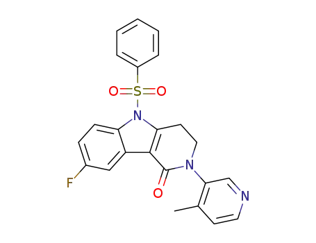 8-fluoro-2-(4-methylpyridin-3-yl)-5-(phenylsulfonyl)-2,3,4,5-tetrahydro-1H-pyrido[4,3-b]indol-1-one