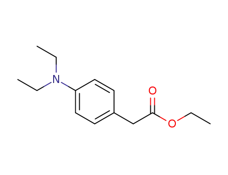 Molecular Structure of 64501-34-4 (Benzeneacetic acid, 4-(diethylamino)-, ethyl ester)