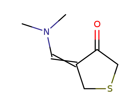 Molecular Structure of 1447827-70-4 (4-((N,N-dimethylamino)methylidene)-4,5-dihydrothiophen-3-one)