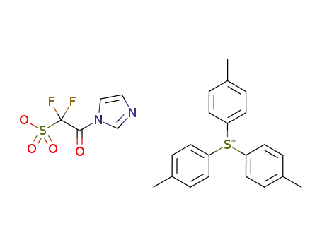 C<sub>5</sub>H<sub>3</sub>F<sub>2</sub>N<sub>2</sub>O<sub>4</sub>S<sup>(1-)</sup>*C<sub>21</sub>H<sub>21</sub>S<sup>(1+)</sup>