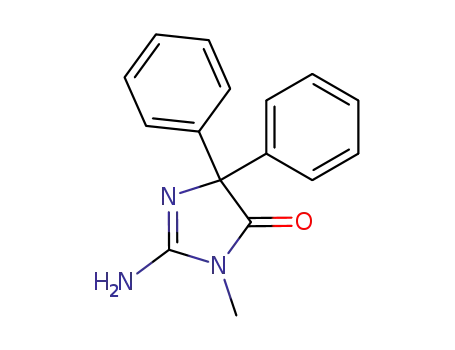 Molecular Structure of 26975-80-4 (2-amino-3-methyl-5,5-diphenyl-3,5-dihydro-4H-imidazol-4-one)