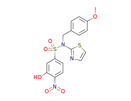 3-hydroxy-N-(4-methoxybenzyl)-4-nitro-N-(thiazol-2-yl)benzenesulfonamide