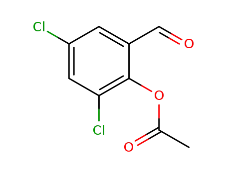 Molecular Structure of 1309272-63-6 (2,4-dichloro-6-formylphenyl acetate)