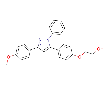 1-phenyl-3-(4-methoxyphenyl)-5-(4-(2-ethanoloxy)phenyl)-1H-pyrazole