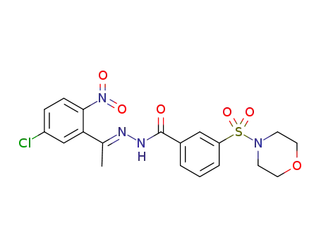 (E)-N'-(1-(5-chloro-2-nitrophenyl)ethylidene)-3-(morpholinosulfonyl)benzohydrazide